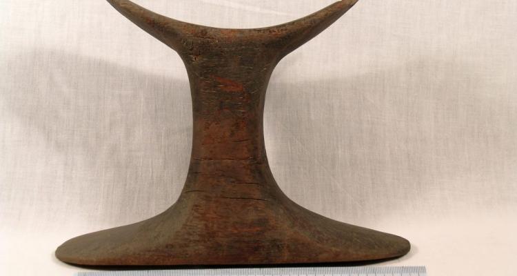 Image of Egyptian Headrest in the Lawrence Room