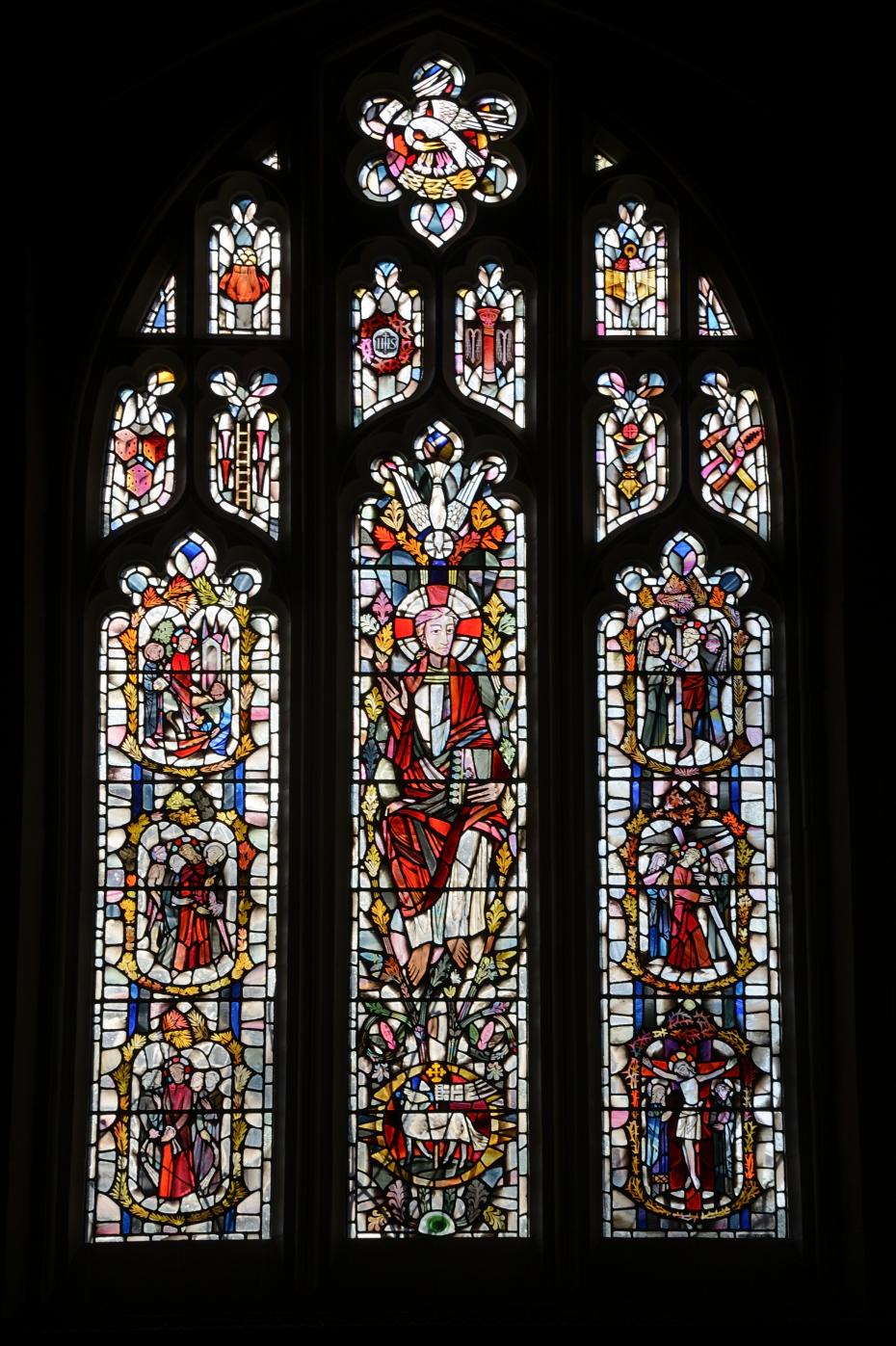 The stained glass window, photographed by Phil Mynott, 2015 (archive reference: GCPH 2/4/16).