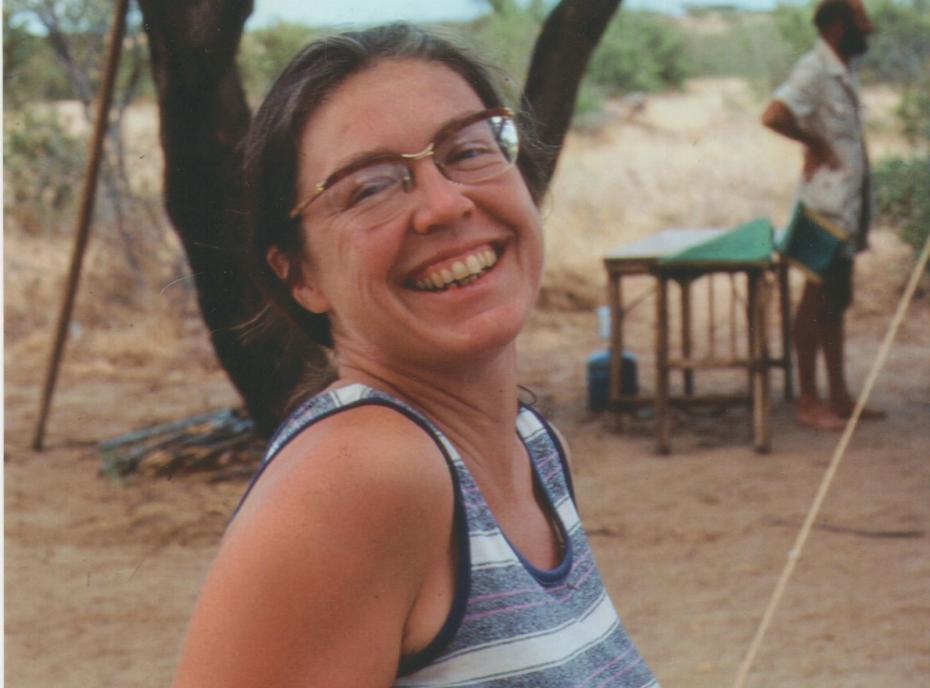 Barbara Isaac during fieldwork in Northern Kenya, 1978