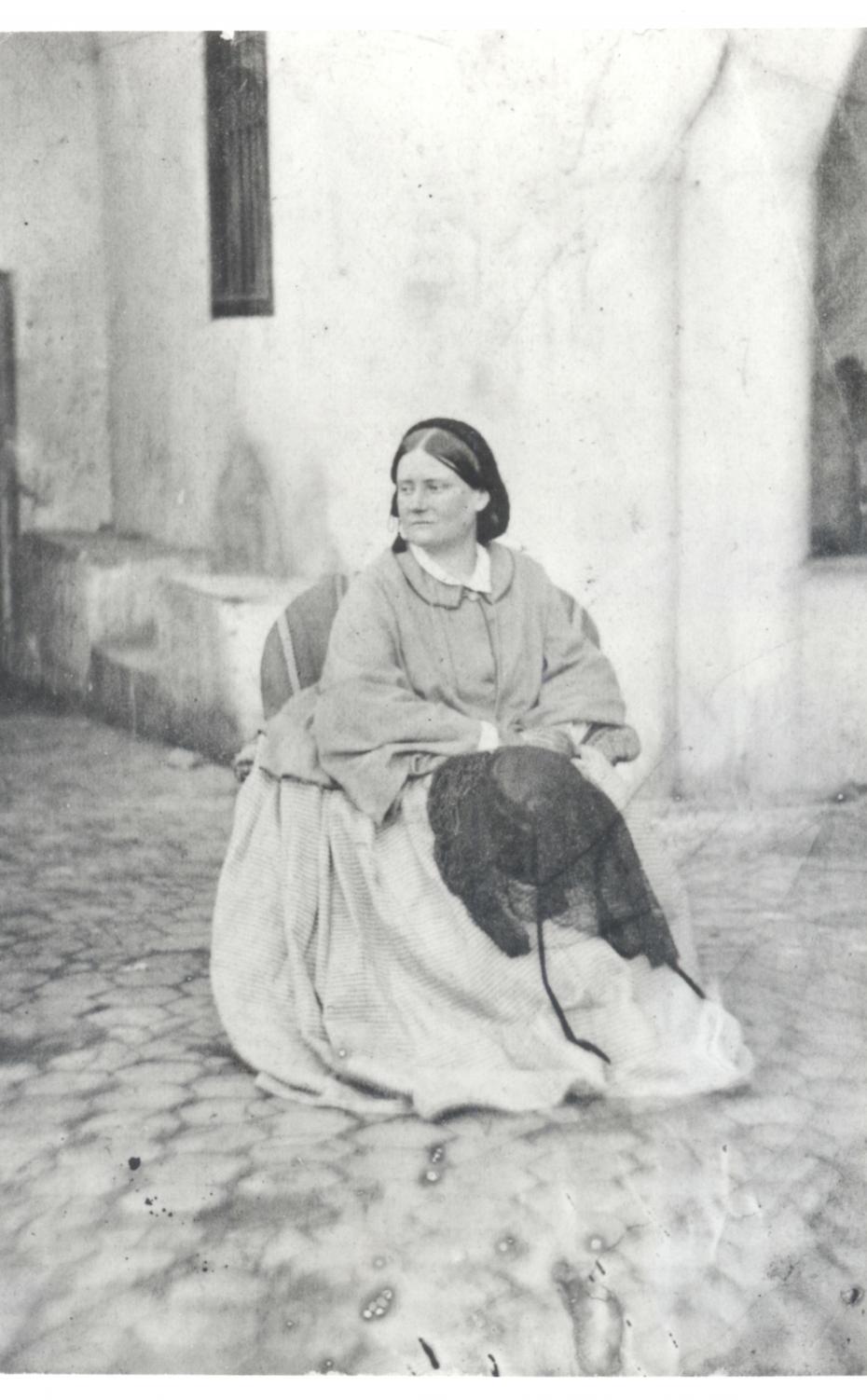 Barbara Bodichon, taken in Algiers, by an unknown photographer, circa 1870 (archive reference: GCPH 4/2/7)