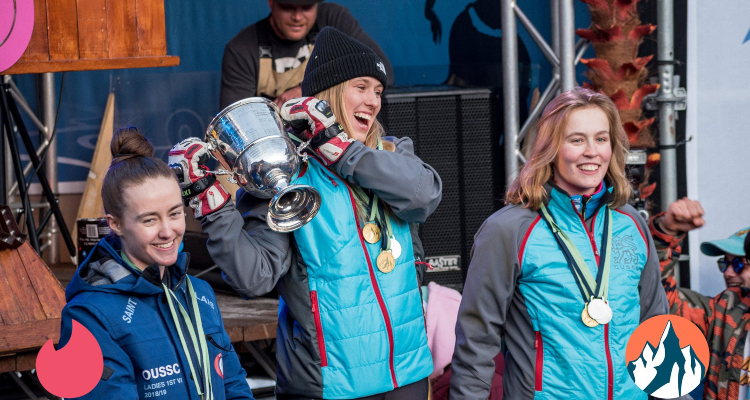 Women's podium