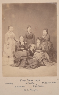 First Year Photo of new students in 1873