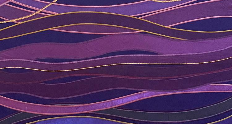 Purple altar frontal