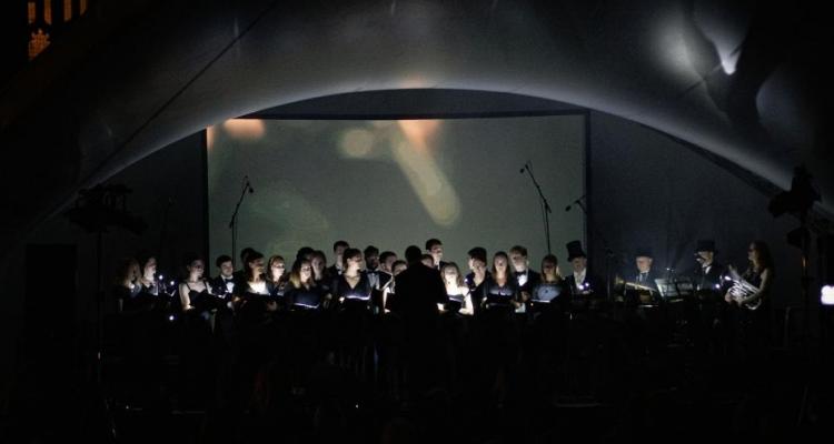 Girton College Choir performing at the Girton150 Festival