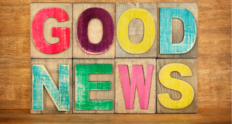 Image with 'Good News' spelled out in colourful letters