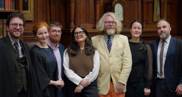 (L-R): Dr Adam Crothers, Dr Elisabeth Kendall, Will Moorfoot, Yanita Georgieva, John Clegg, Sarah Howe, and Dr James Wade