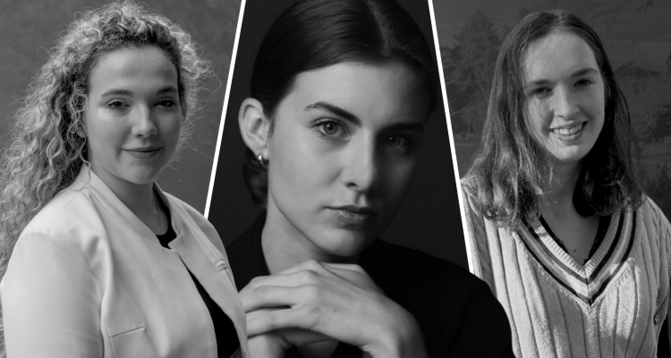 Collage of Antonia Vogt, Sophia Belser, Charlotte Howdle