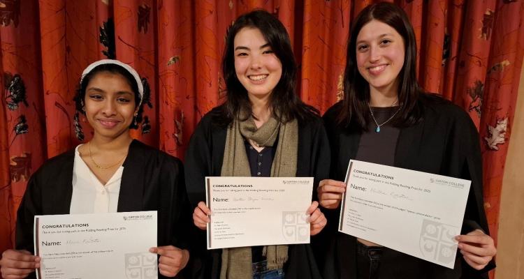 Ridding Reading Prize winners