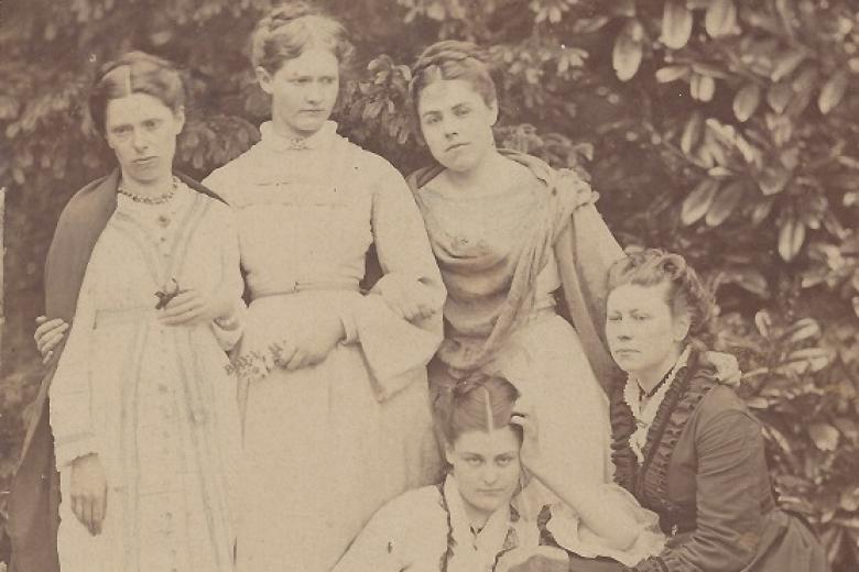 The first five students at Hitchin, Michaelmas 1869 (archive reference: GCPH 7/2/1/1)