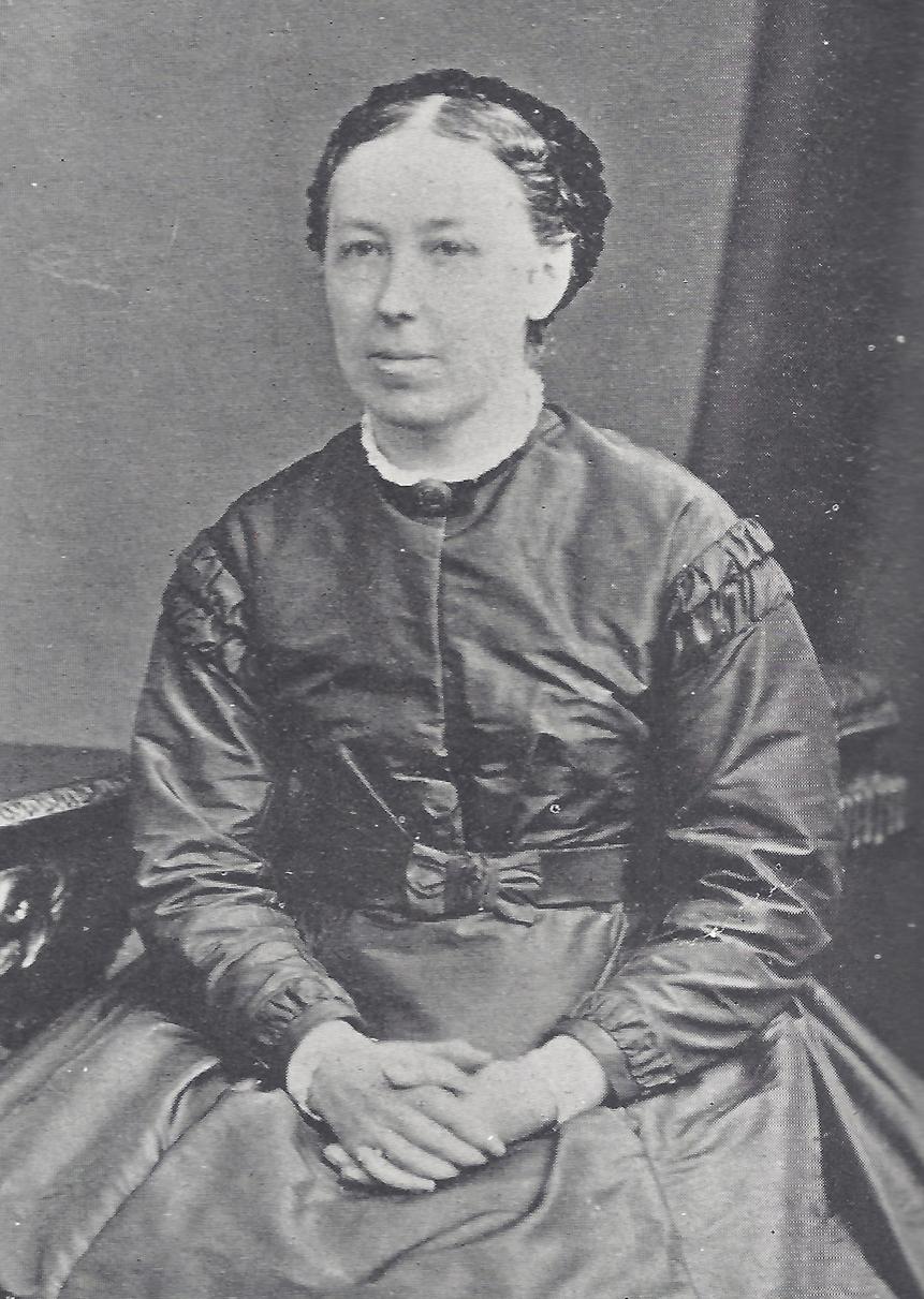 Photograph of Emily Davies, taken by an unknown photographer, circa 1870 (archive reference: GCPH 5/4/9pt).