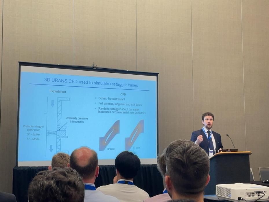 Dr Grimshaw presenting the paper in Memphis, Tennessee in June 2025